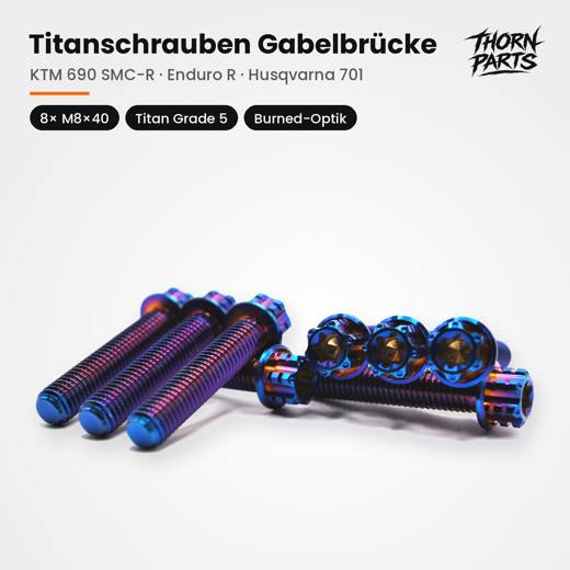 Gabelbrücke 8× M8×40, Burned