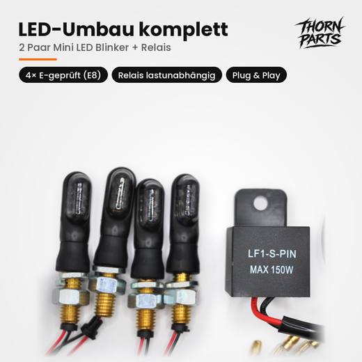 Blinker-Set 2 Paar + LED-Relais